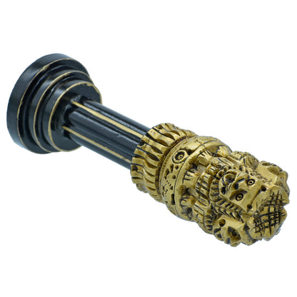 Gift To Love | Wooden Ashoka Pillar Decoration | Color : Antique | Size : 6 Inch | Code : WAPD01
