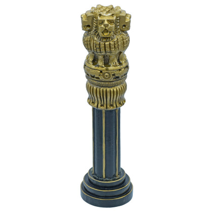 Gift To Love | Wooden Ashoka Pillar Decoration | Color : Antique | Size : 8 Inch | Code : WAPD02