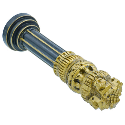 Gift To Love | Wooden Ashoka Pillar Decoration | Color : Antique | Size : 8 Inch | Code : WAPD02