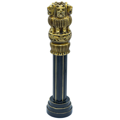 Gift To Love | Wooden Ashoka Pillar Decoration | Color : Antique | Size : 12 Inch | Code : WAPD04