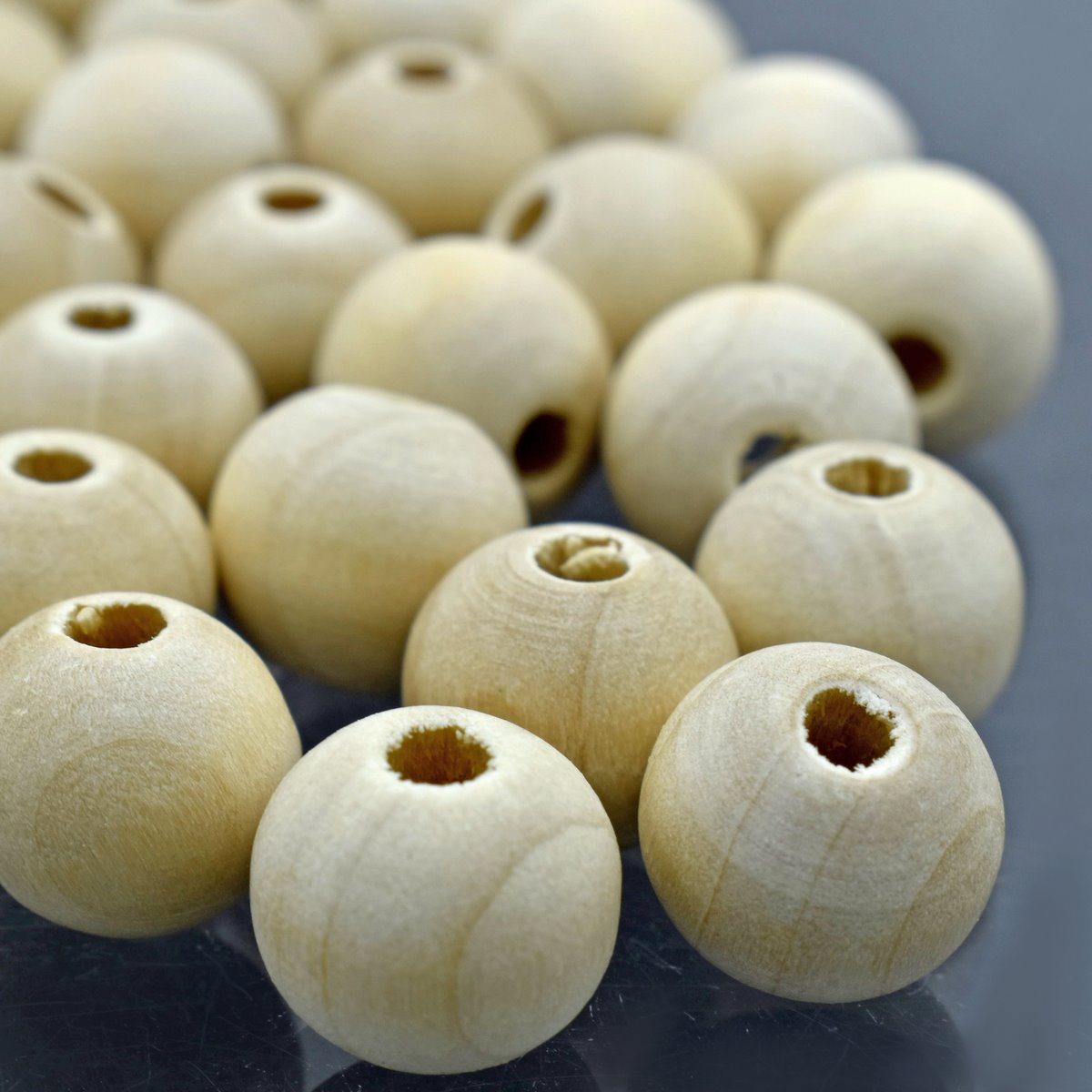 Gift To Love | Wooden Beads | Size : 12 Mm | Pcs : 20 Gm | Code : WB12MM