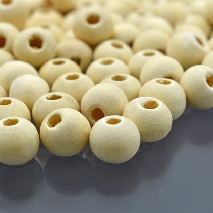 Gift To Love | Wooden Beads | Size : 8 Mm | Pcs : 20 Gm | Code : WB8MM