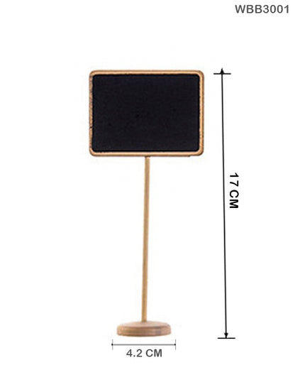 Gift To Love | Wooden Black Board With Stand | Size : 17 Cm X 4.2 Cm | Code : WBB3001
