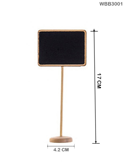 Gift To Love | Wooden Black Board With Stand | Size : 17 Cm X 4.2 Cm | Code : WBB3001