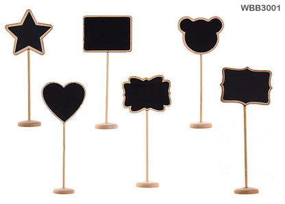 Gift To Love | Wooden Black Board With Stand | Size : 17 Cm X 4.2 Cm | Code : WBB3001
