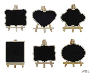 Gift To Love | Wooden Black Board With Easel | Size : 6 Inch | Code : WBE