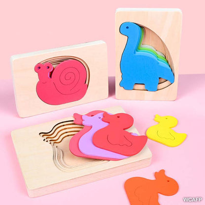 Gift To Love | Cartoon Animal Five-Layer Puzzle | Code : WCAFP