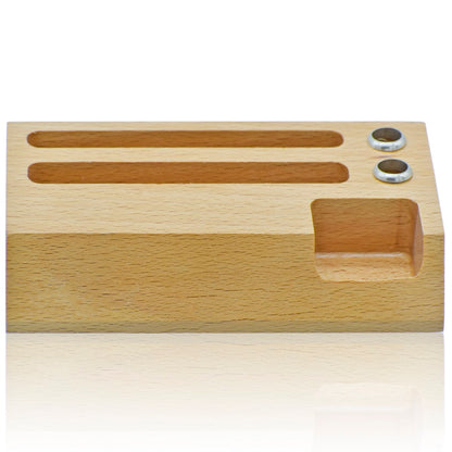 Gift To Love | Wooden Visiting Card And Pen Holder 5 In 1 | Code : WCPH00