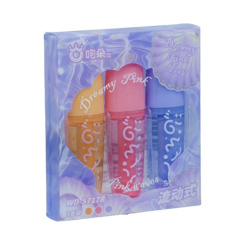 Gift To Love | Dreamy Pink Bay Glitter Marker Tube 3 Colors | Code : WD-5717B
