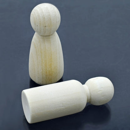 Gift To Love | Wooden Doll Raja & Rani | Size : 53 Mm | Pcs : 2 Pcs | Code : WD53MM