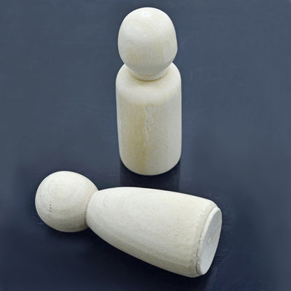 Gift To Love | Wooden Doll Raja & Rani | Size : 53 Mm | Pcs : 2 Pcs | Code : WD53MM