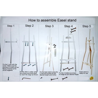 Gift To Love | Wooden Easel Frame Stand | Size : 5 Feet | Code : WEFS-5F