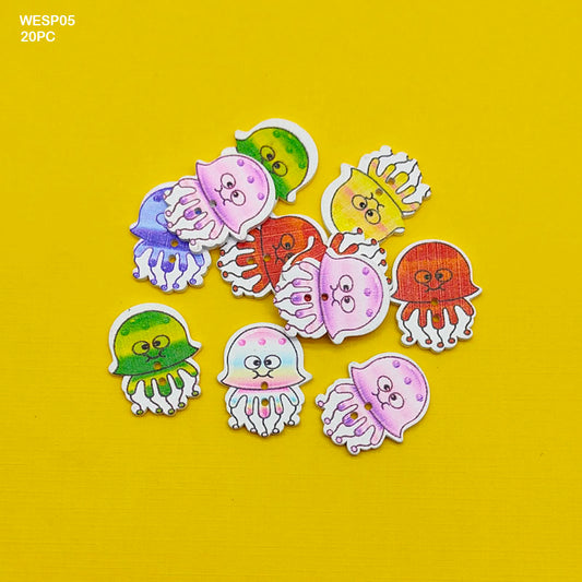 Gift To Love | Wooden Embellishment | Pcs : 20 Pcs | Code : WESP05
