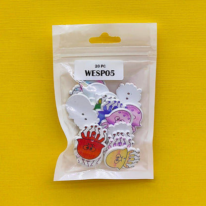 Gift To Love | Wooden Embellishment | Pcs : 20 Pcs | Code : WESP05