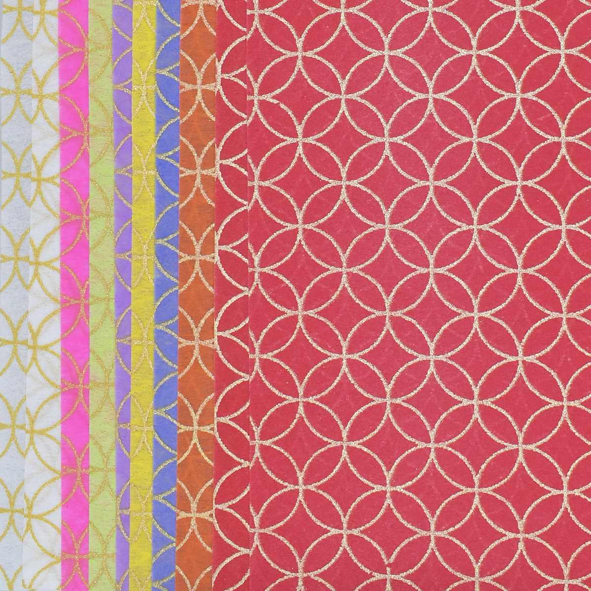 Gift To Love | A4 Non Woven Paper Geometric Pattern | Code : WF-10