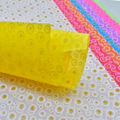 Gift To Love | A4 Non Woven Paper Glitter Polka Dot | Code : WF-4