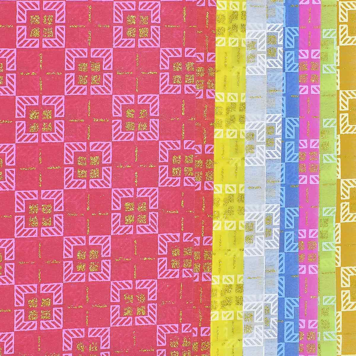 Gift To Love | A4 Non Woven Paper Square Pattern | Code : WF-6
