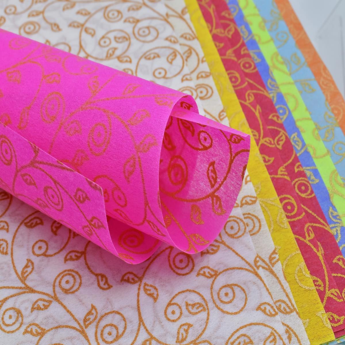 Gift To Love | A4 Non Woven Paper Leaf Pattern | Code : WF-9