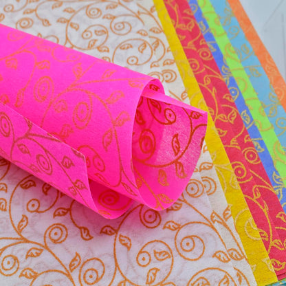 Gift To Love | A4 Non Woven Paper Leaf Pattern | Code : WF-9