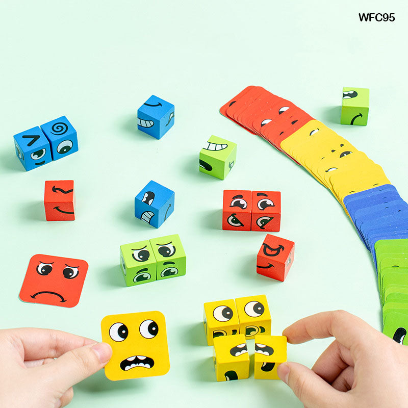 Wt Face Change Rubiks Cube 9.5X9.5Cm Pp Box (Wfc95)