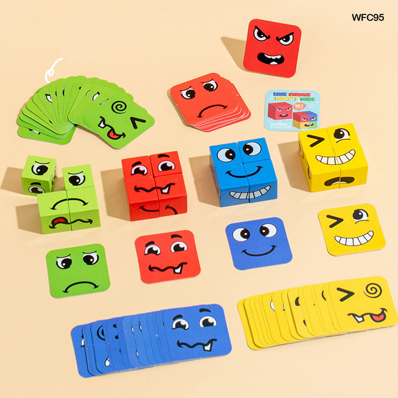 Wt Face Change Rubiks Cube 9.5X9.5Cm Pp Box (Wfc95)