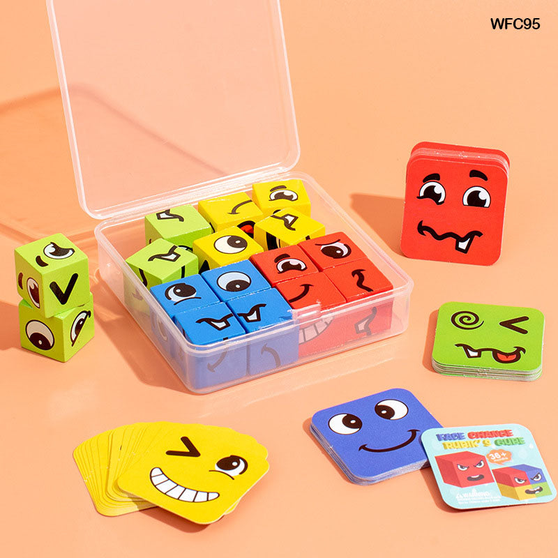 Wt Face Change Rubiks Cube 9.5X9.5Cm Pp Box (Wfc95)