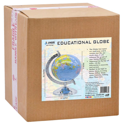 Gift To Love | World Globe Educational | Color : Blue | Size : 5 Inch | Code : WGEBL5IN