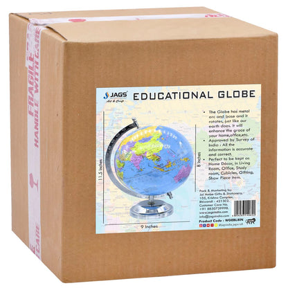 Gift To Love | World Globe Educational | Color : Blue | Size : 8 Inch | Code : WGEBL8IN