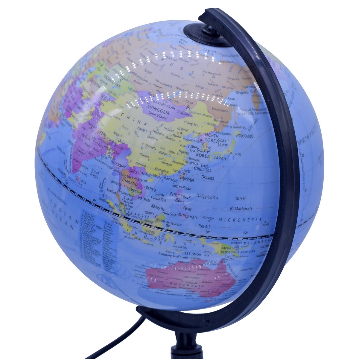 Gift To Love | World Globe Ornate | Color : Blue | Size : 8 Inch | Code : WGOB8IN