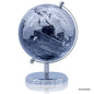 Gift To Love | World Globe Prime | Color : Black Silver | Size : 8 Inch | Code : WGPBSR8IN