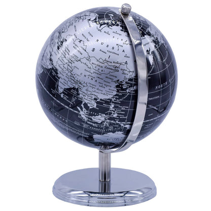 Gift To Love | World Globe Prime | Color : Black Silver | Size : 8 Inch | Code : WGPBSR8IN