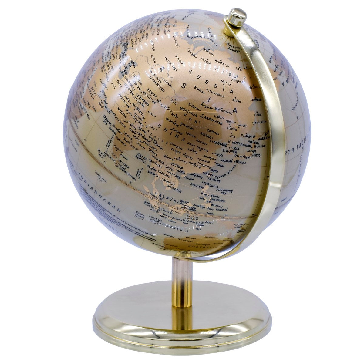 Gift To Love | World Globe Prime | Color : Sand Gold | Size : 8 Inch | Code : WGPSG8IN