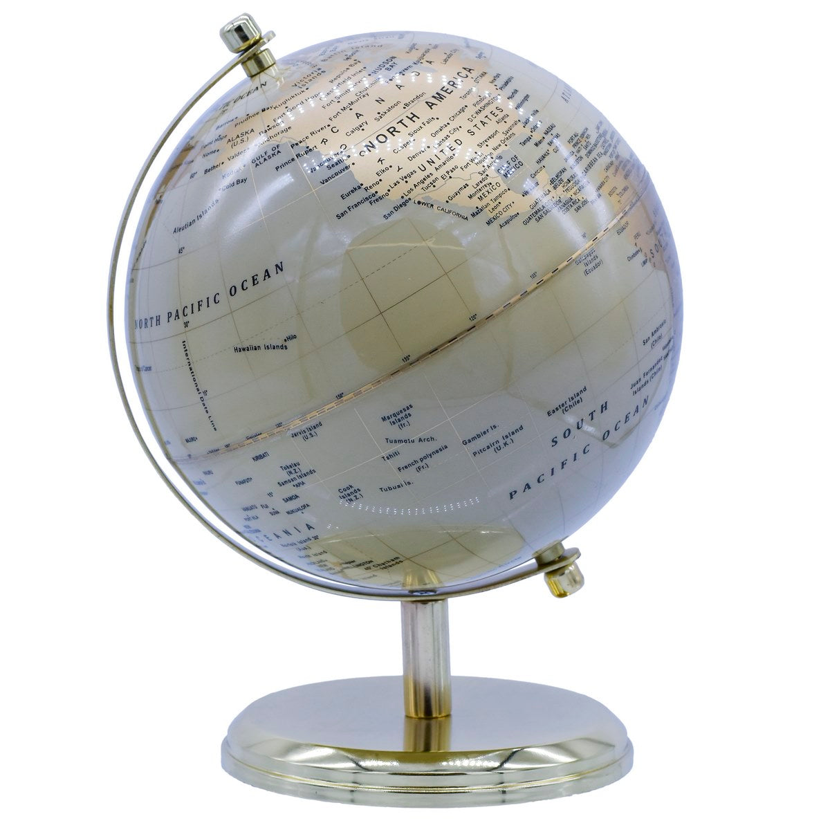 Gift To Love | World Globe Prime | Color : Sand Gold | Size : 8 Inch | Code : WGPSG8IN