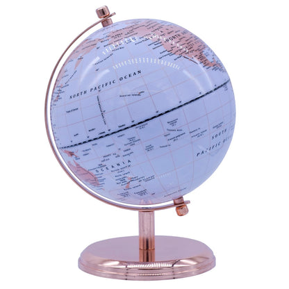 Gift To Love | World Globe Prime | Color : White Rose Gold | Size : 8 Inch | Code : WGPWRG8IN
