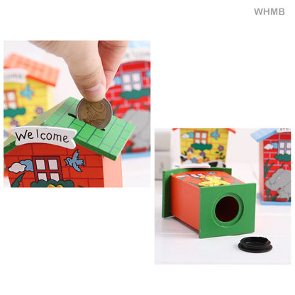 Gift To Love | Wooden House Money Bank | Code : WHMB