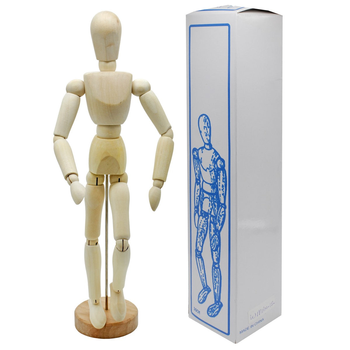 Gift To Love | Wooden Manikin Male | Size : 30 Cm | Code : WMAN-12