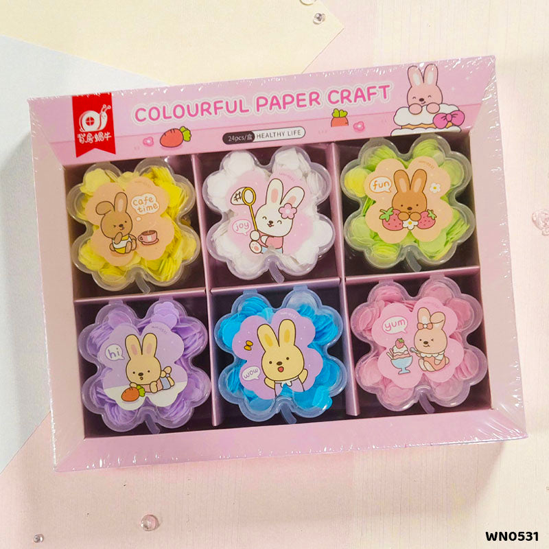 Gift To Love | Paper Soap Rabbit Flower Shape Box | Pcs : 24 Pc | Code : WN0531