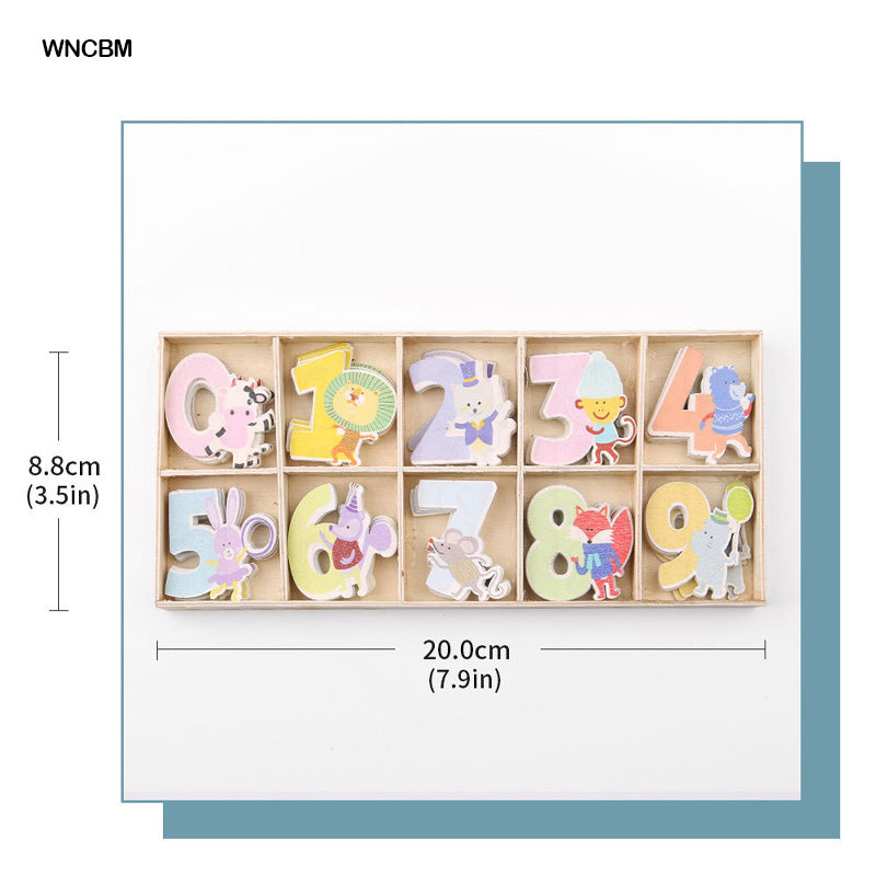 Wooden Number Printed Mouse (Wncbm)