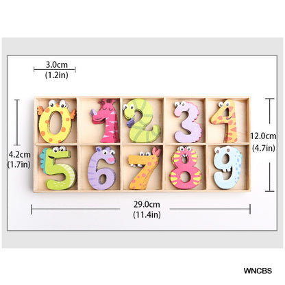 Gift To Love | Wooden Number Printed Snake | Code : WNCBS