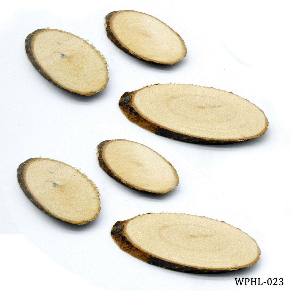 Gift To Love | Oval Wood Plate | Size : Medium | Pcs : 6 Pcs | Code : WPHL-023