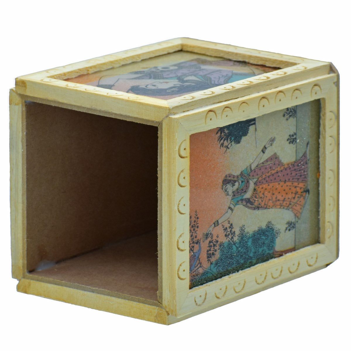 Gift To Love | Wooden Pen Stand Fancy Design | Code : WPSF00