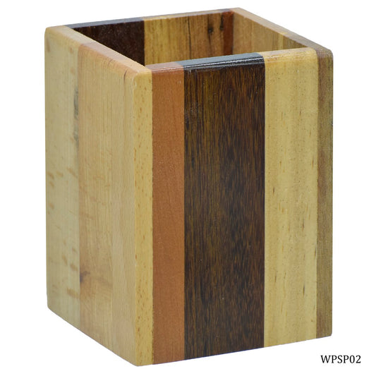 Gift To Love | Wooden Pen Stand Square | Code : WPSP02