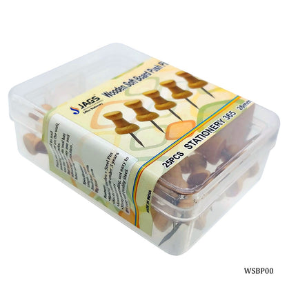 Gift To Love | Wooden Soft Board Push Pin Thumb | Pcs : 25 Pcs | Code : WSBP00