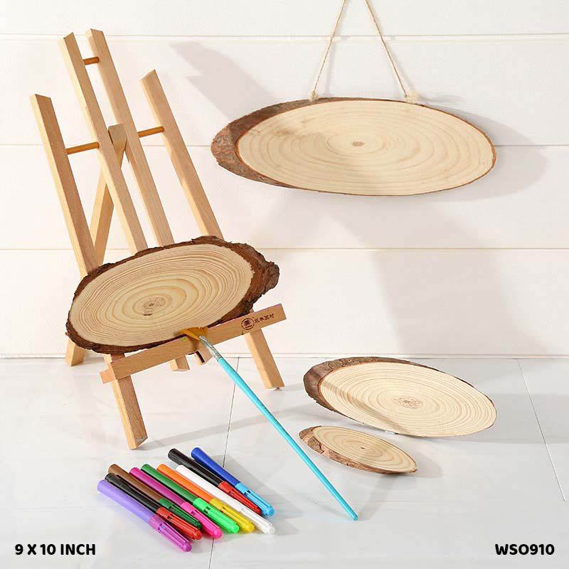 Wooden Slice Oval 9-10" (Wso910)