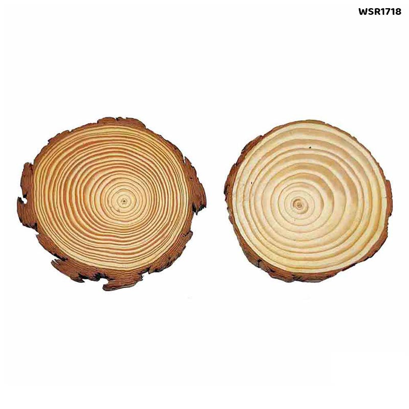 Gift To Love | Wooden Slice Round | Size : 17-18 | Code : WSR1718