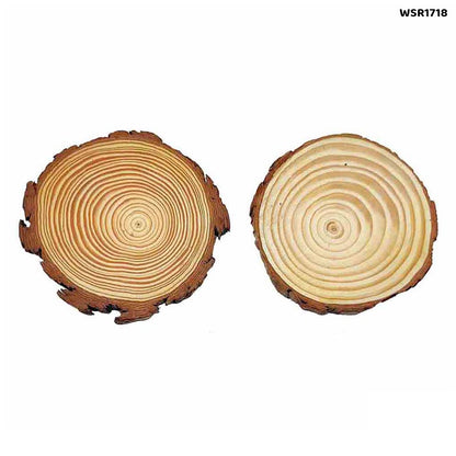 Gift To Love | Wooden Slice Round | Size : 17-18 | Code : WSR1718