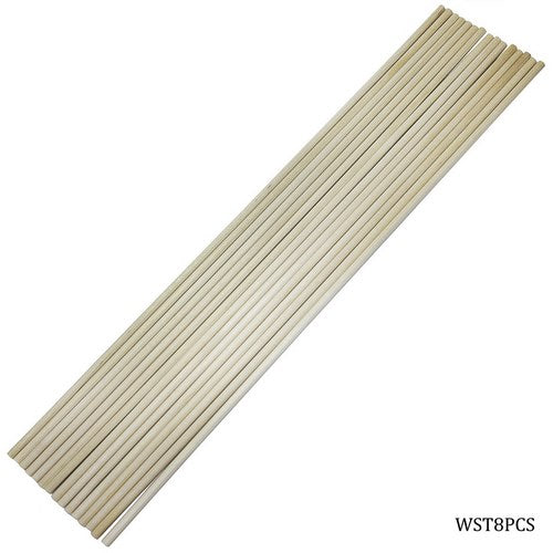 Gift To Love | Craft Stick Round Natural 4mm 15Pcs | Code : WST8PCS