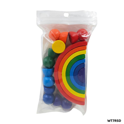 Gift To Love | Rainbow Stacking With Doll Small | Pcs : 7 Pc | Code : WT7RSD