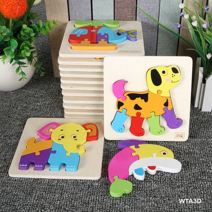 Gift To Love | Animal 3D Puzzle | Size : 14 Cm X 14 Cm | Code : WTA3D