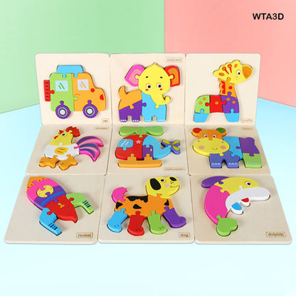 Gift To Love | Animal 3D Puzzle | Size : 14 Cm X 14 Cm | Code : WTA3D